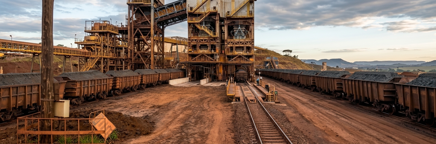 Capa panorâmica editorial da operação ferroviária e industrial ligada ao caso da STA Eletrônica.