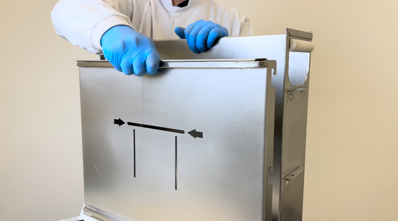 Tela da Incubadora Biofabrik mostrando o aplicativo de monitoramento do processo.